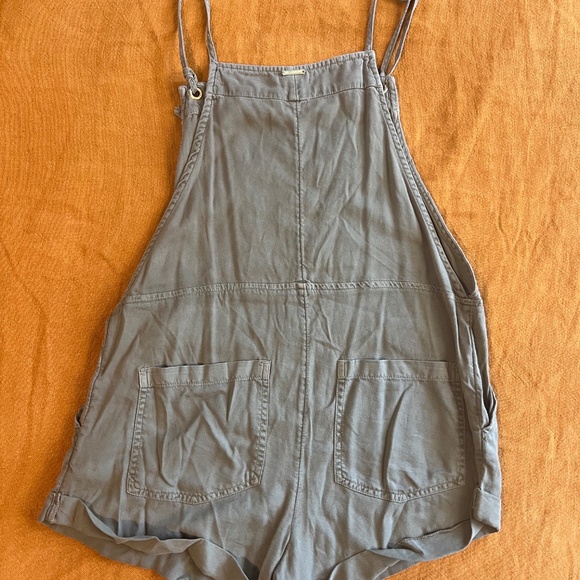 Billabong Wild Pursuit Romper Overall Mini Short Olive Green Sz Medium - Picture 2 of 8